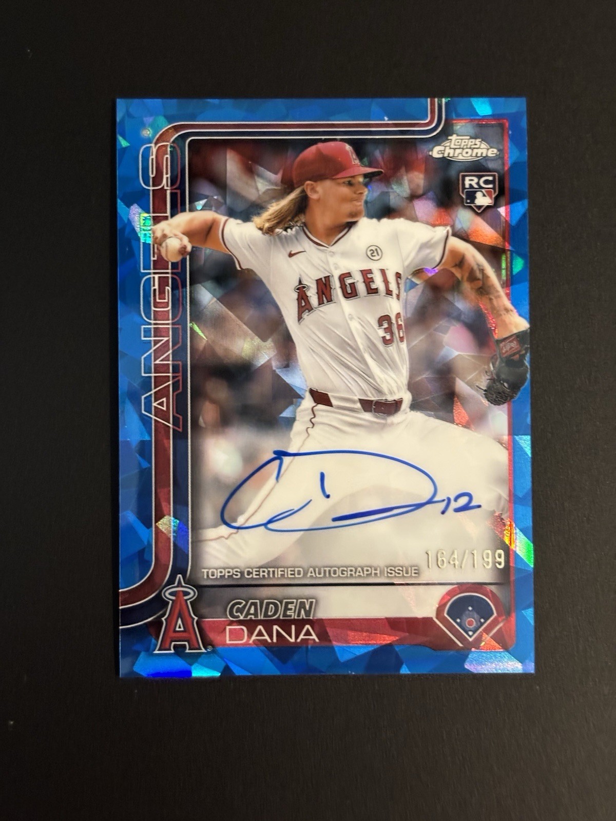 2025 Topps Chrome Sapphire #RA-CAD Caden Dana Rookie Auto #'d /199 🔥
