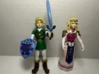 VTG LEGEND OF ZELDA OCARINA OF TIME N64 COLLECTIBLE ACTION FIGURES Link Zelda