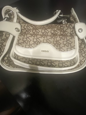 DKNY Medium Brown/beige Leather Handbag