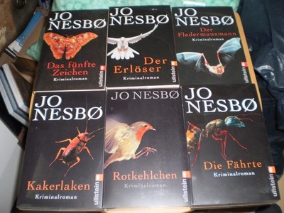 12 Taschenbücher von Jo Nesbø  (Kommissar Harry Hole) - ungel Mängelexemplare