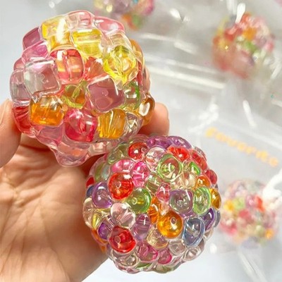 Ice Bead Squishy Stress Ball Sensory Fidget Toy Soft Squeeze Anxiety Relief Gift