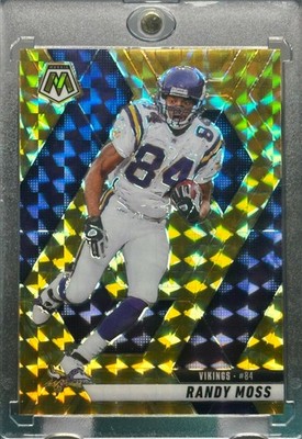 RANDY MOSS RARE MOSAIC GOLD REFRACTOR PRIZM INVESTMENT CARD VIKINGS MINT
