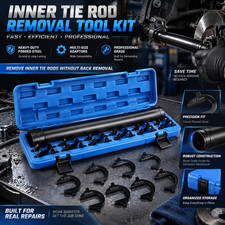 13pcs Dual Inner Tie Rod End Removal Installation Tie Rod Tool Kit 12 Drive 13pcs Dual Inner Tie Rod End Removal Installation Tie Rod Tool Kit 12 Drive