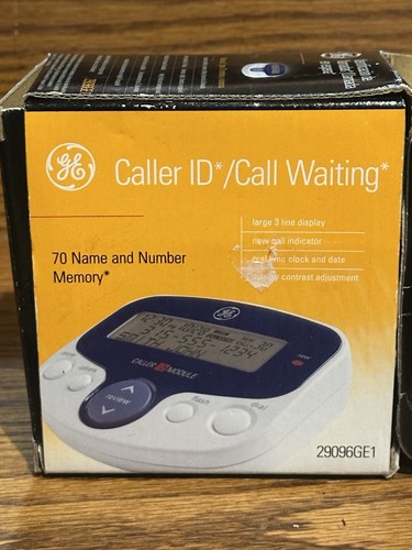 GE Call Waiting Caller ID 70 Imię i numer Pamięć 29096GE1 Duży wyświetlacz - Zdjęcie 5 z 7