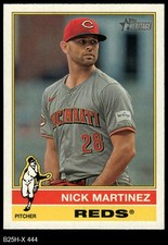 2025 Topps Heritage #444 Nick Martinez Reds SHORT-PRINT 8 - NM/MT
