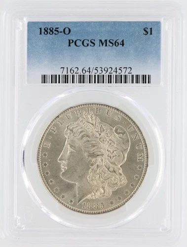 1885-O Morgan Dollar PCGS MS64 New Orleans Minted Silver Dollar No Reserve