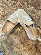 VIONIC Chantel Penny Loafer Women's 9.5 Sand Suede Slip-On Sneaker RT 130 Luxury