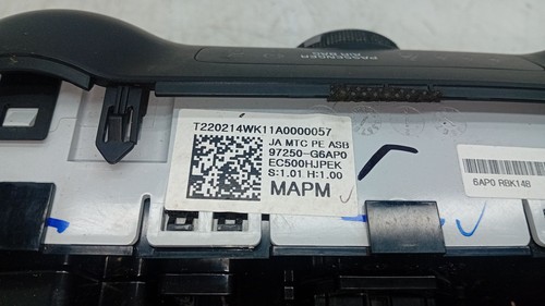 97250G6AP0 COMMANDE DE CLIMATISATION / CHAUFFAGE / 2718154 POUR KIA PICANTO III - Photo 3/8