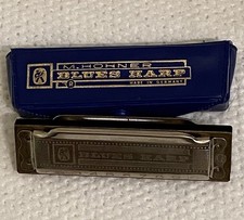 HUNTERS FIND 1970 Hohner BLUES HARP MS Harmonica In G Key W/ORIGINAL Case