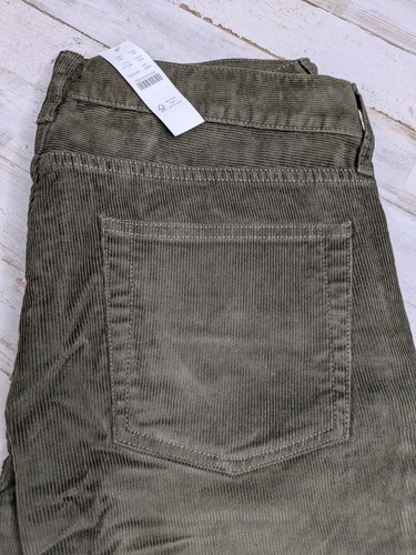 NEW J.Crew 484 Slim Fit Corduroy Pants Size 30x30 Mens Urban Olive Green Casual - Picture 2 of 6