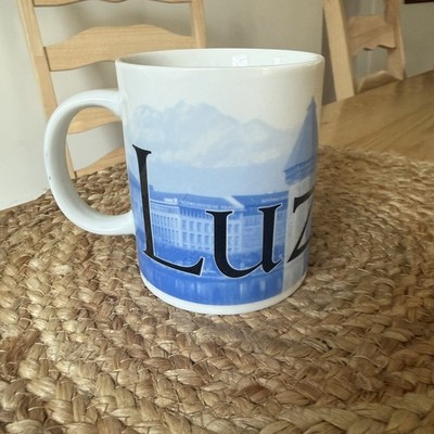 Starbucks Coffee Mug 2002 Luzern Switzerland City Mug Collection Series Luzerne