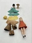 Louis Marx 1965 Vintage Hard Plastic Doll Lot With Accessories 11 Pieces