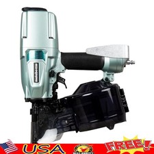 Coil Nailer 15 Degree Lightweight Fastener Pneumatic Tool Easy Load Adjustable