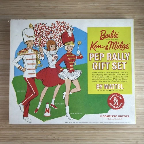 VINTAGE BARBIE PEP RALLY GIFT SET #1022 UNUSED MIB NRFP 1964 MATTEL