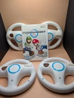 Mario Kart Wii & 4 Wii Wheels Nintendo Wii Japanese Import Game Games Lot