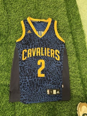 adidas Cleveland Cavaliers Kyrie Irving #2 NBA Jersey Blue Yellow