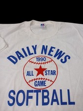 Vintage Russell Athletic All Star game 9s Sofball  T Shirt Size Large ?