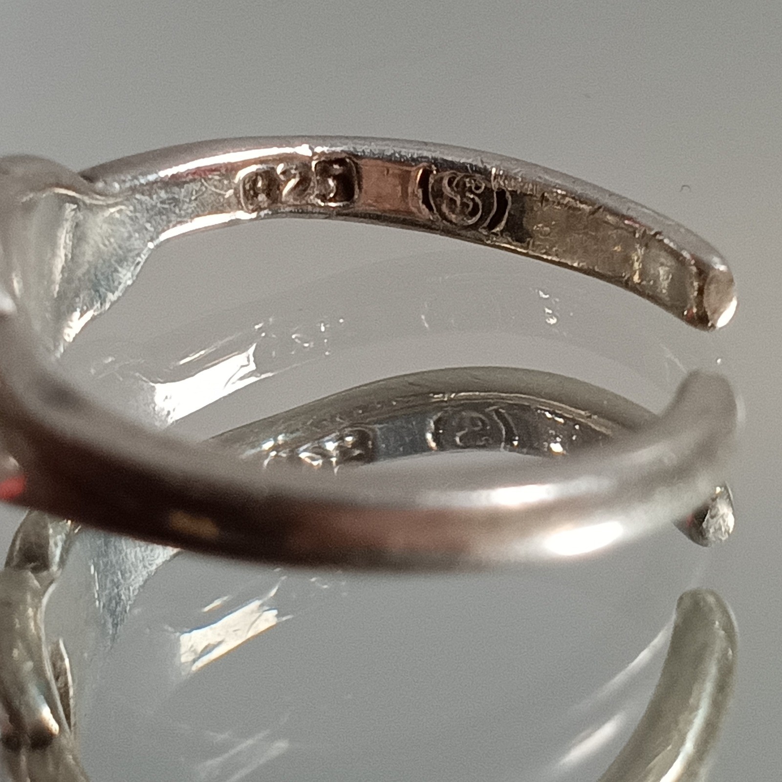 Adjustable Sterling Silver Toe Ring Leaf Design S… - image 4