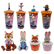 Zootopia 2 Movie Theme Character Drink Cup – Judy Hopps & Nick Wilde Coffee Mugs