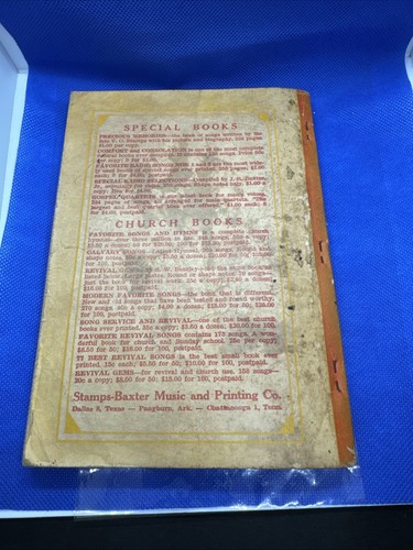 Grenzenlose Liebe Gesangbuch von Vaughan, 1949 Kirche Evangelium Taschenbuch - Bild 8 von 8