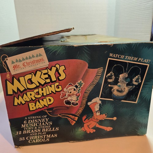 Vintage 1992 Mr. Christmas Mickey's Marching Band 35 Carols New In Box! NOS - Picture 6 of 13