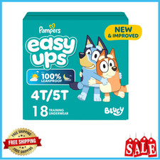 Pampers Easy Ups Bluey Potty Training Pants Size 5T-6T, 50 Count