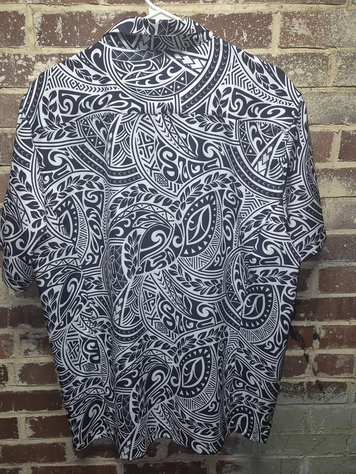 West Virginia Mountaineers Colosseum Navy White Tribal Print Polo Men's Large - Image 4 of 4