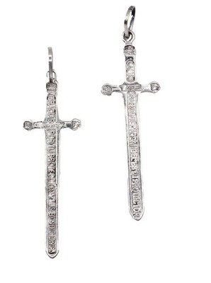 San Miguel Arcangel Sword .925 Sterling Silver  - St Michael Archangel Espada