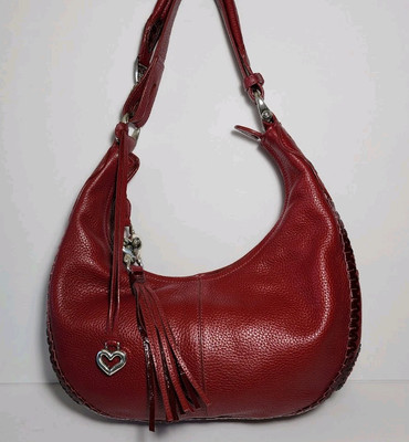 BRIGHTON RED IVANKA MASTERPIECE COLLECTION SHOULDER HANDBAG PURSE MINT COND