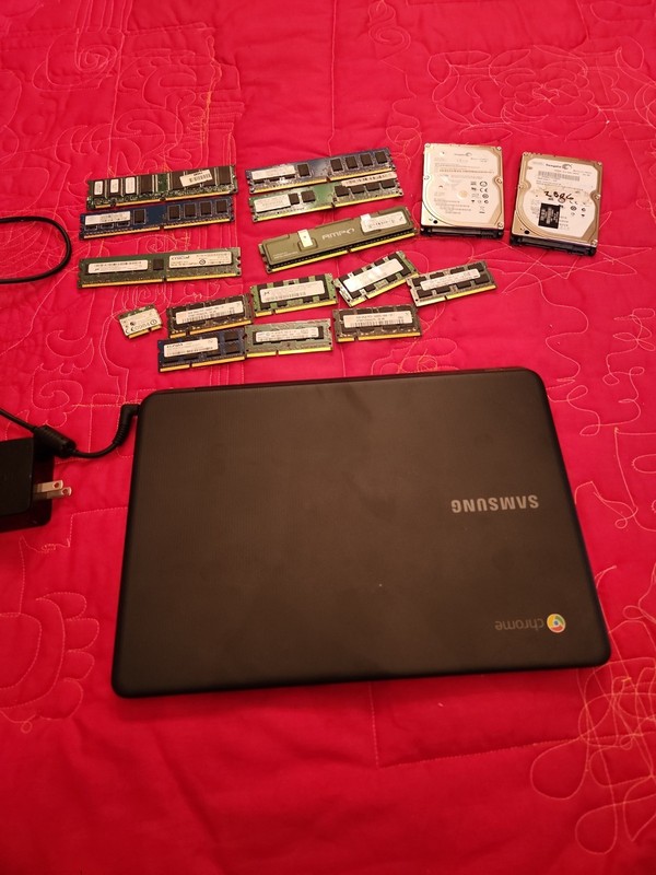 Computer Part Lot Plus Samsung Chrome Book  (Not Working)