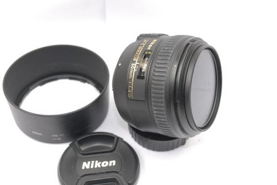 Nikon AF-S Nikkor 50mm f/1.4 G lichtstarkes Objektiv, schöner Zustand Kappen, Haubenfilter