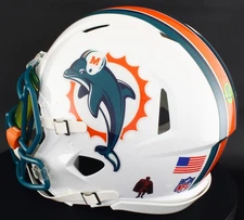 MIAMI DOLPHINS NFL Riddell Speed Full Size AUTHENTIC Football Helmet
