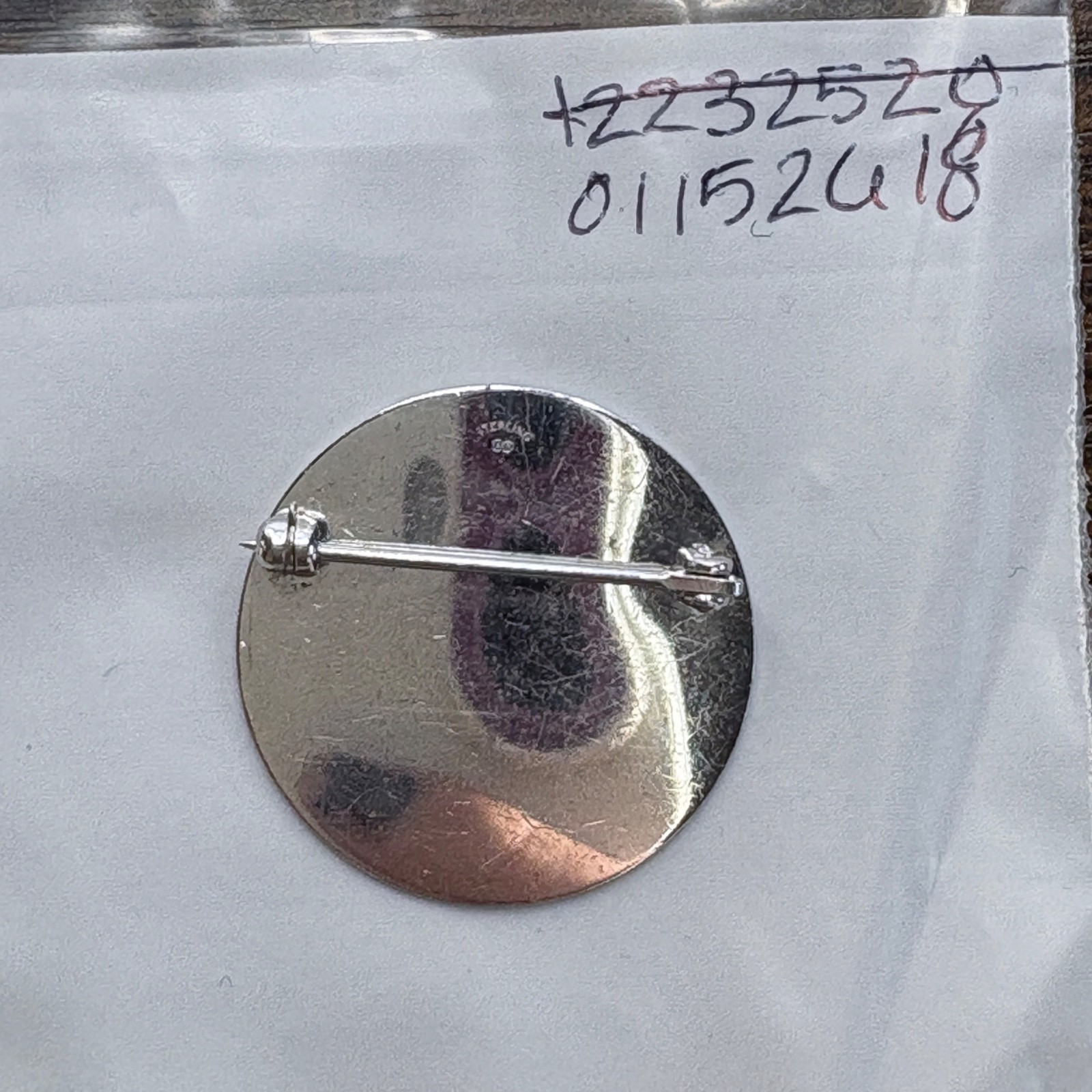 VTG Solid Sterling Silver 925 Engravable Circle B… - image 8