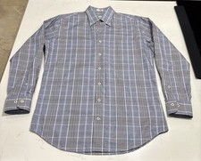 Peter Millar Summer Comfort Mens Gingham Check Long Sleeve Button Shirt Size M