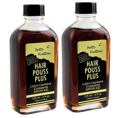 Betty Hutton Hair Pouss Grow Aid 4 oz, 120 ml  2 pack free shipping