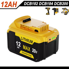 12.0AH For Dewalt 20V 20Volt Max XR 12Ah Lithium Battery DCB206-2 DCB205 DCB200