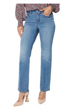 NYDJ Women's Sure Stretch Marilyn Straight Leg Jean Blue Island