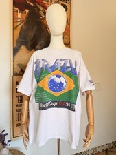 Vintage BRAZIL Official World Cup USA 94’ Soccer Oversize Cotton T-shirt Size XL