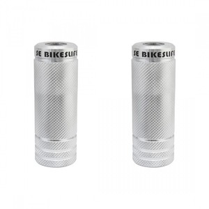 SE Wheelie Pegs Silver  98mm  # 15839