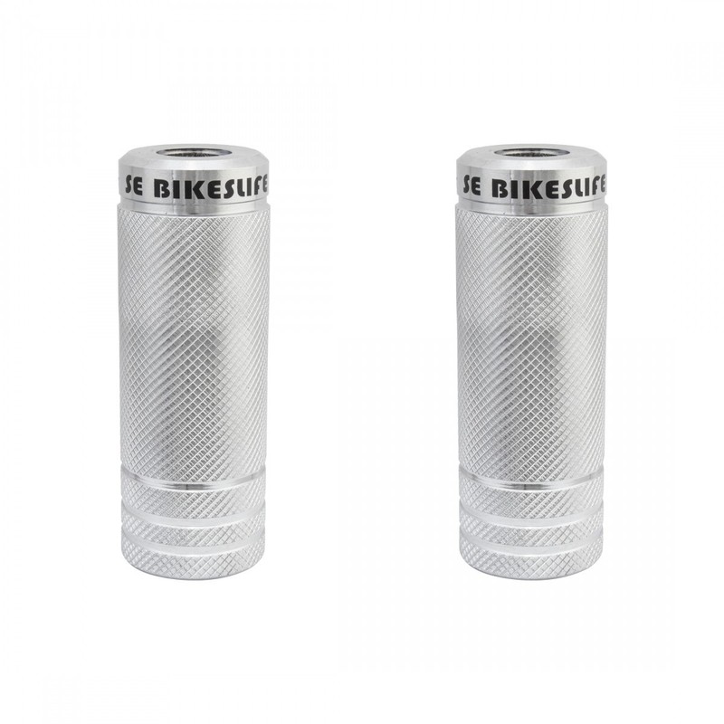 SE Wheelie Pegs Silver  98mm  # 15839
