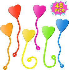 Valentines Sticky Hands Bulk 48PCS Valentines Day Gifts for Kids Classroom Prize