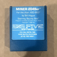 Big Five Software Miner 2049er Action/Adventure Cartridge for Atari 400/800