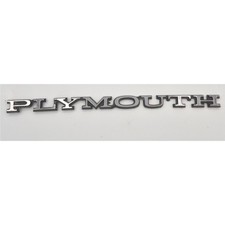 Vintage Plymouth Plymouth Letters Plastic Chrome 1966 71 Mopar Hood Trunk Emblem Vintage Plymouth Plymouth Letters Plastic Chrome 1966 71 Mopar Hood Trunk Emblem
