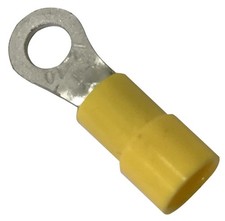 200 PACK 12-10 Gauge 8 Stud Insulated Vinyl Ring Terminals Tin Copper Core US