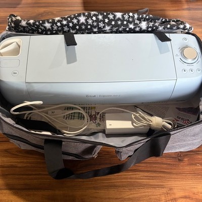 Cricut Explore Air 2 Blue Electronic Cutting Machine Bundle with CACTIYE Case
