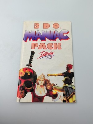 3DO Maniac Pack MANUAL ONLY