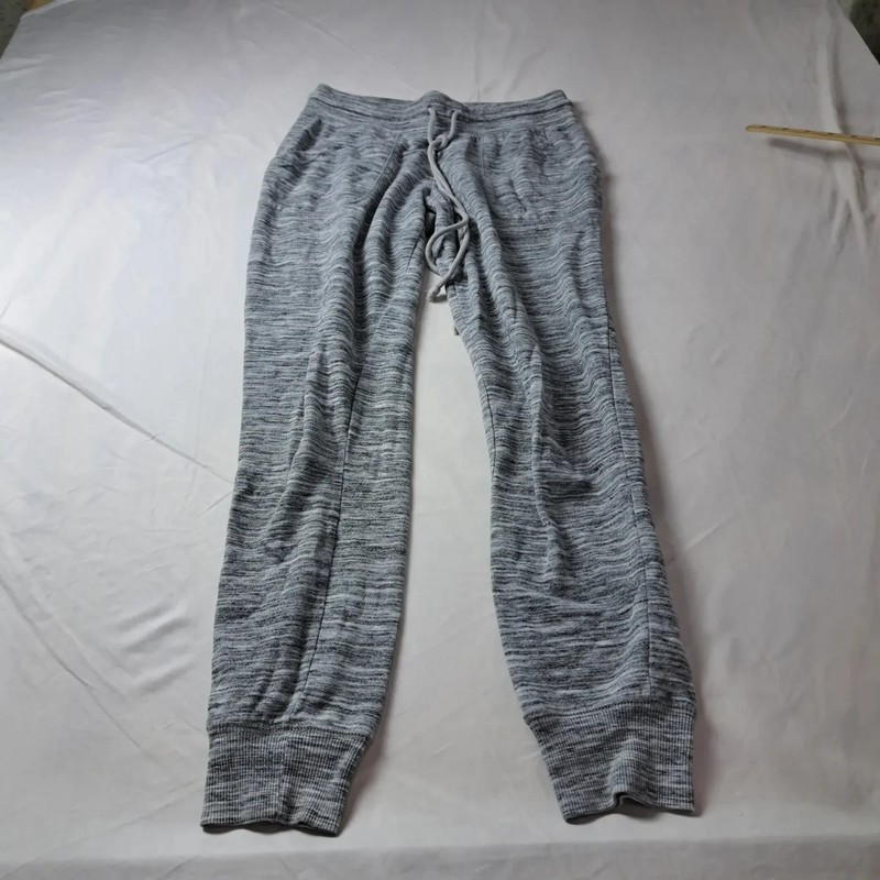 Mossimo Jogger Pants S Heather Gray Knit Drawstring Cuffed Hems','size