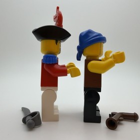 LEGO MINIFIGURES Brickbeard 6243: IMPERIAL SOLDIER Red Plume & PIRATE Gold Tooth
