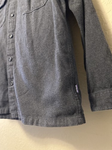 Patagonia Fjord Flannel Shirt Mens L Midweight 100% Organic Cotton Outdoor Gorp - Picture 8 of 8