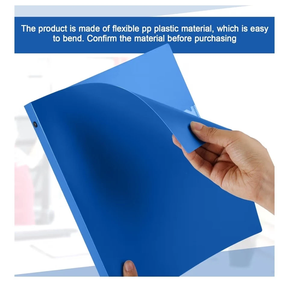 Paquete de 36 carpetas redondas flexibles de plástico de 1,5" de 3 anillos y un paquete de 30 bolsillos  Foto 4 de 4